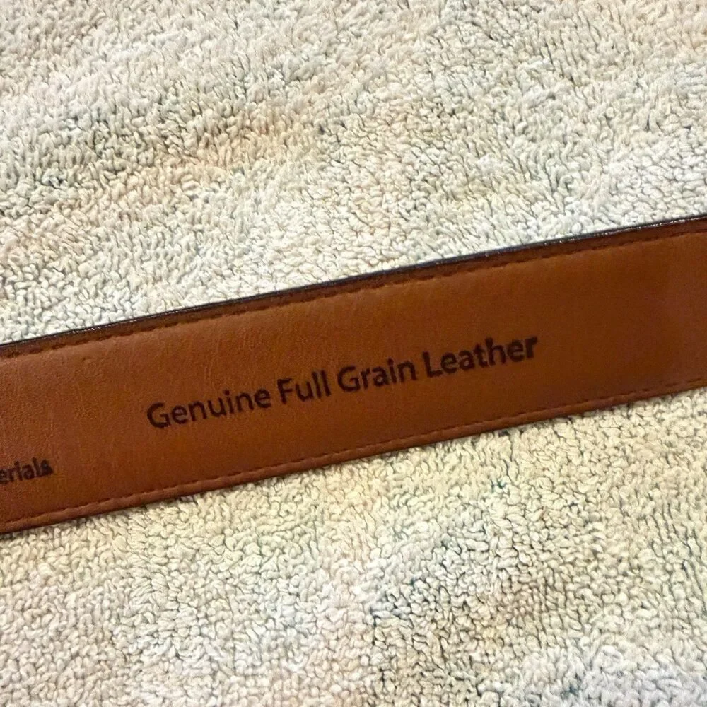 L.L. Bean Genuine Black Leather Belt 40 1